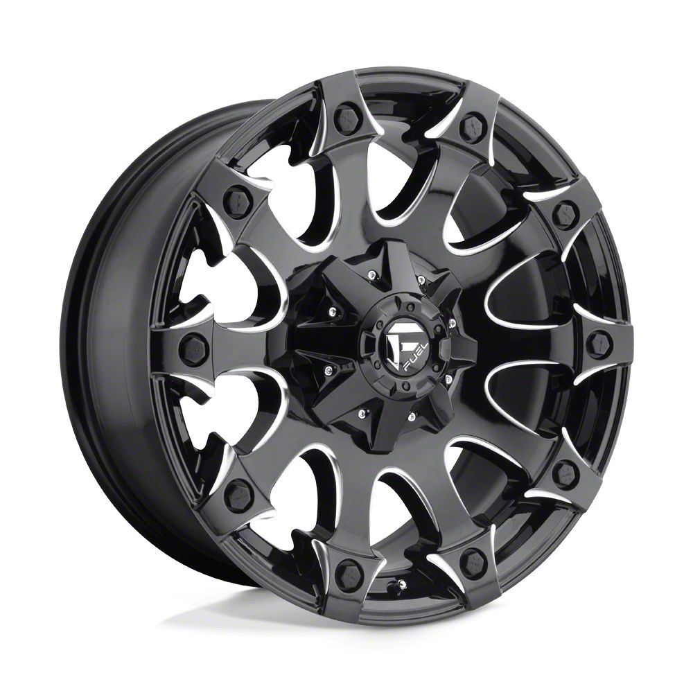 Fuel Wheels Silverado 1500 Battle Axe Gloss Black Milled 6-Lug Wheel ...