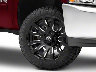 Fuel Wheels Blitz Gloss Black Milled 6-Lug Wheel; 22x10; -18mm Offset (07-13 Silverado 1500)