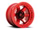 Fuel Wheels Block Beadlock Candy Red 6-Lug Wheel; 17x9; -15mm Offset (07-13 Silverado 1500)