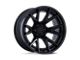 Fuel Wheels Fusion Forged Catalyst Matte Black with Gloss Black Lip 6-Lug Wheel; 20x9; 1mm Offset (07-13 Silverado 1500)