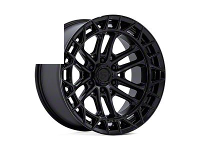 Fuel Wheels Celsius Matte Black with Gloss Black Lip 6-Lug Wheel; 20x10; -18mm Offset (07-13 Silverado 1500)