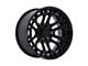 Fuel Wheels Celsius Matte Black with Gloss Black Lip 6-Lug Wheel; 20x9; 1mm Offset (07-13 Silverado 1500)