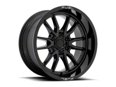 Fuel Wheels Clash Gloss Black 6-Lug Wheel; 17x9; -12mm Offset (07-13 Silverado 1500)