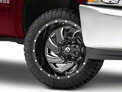 Fuel Wheels Cleaver Gloss Black Milled 6-Lug Wheel; 22x10; -18mm Offset (07-13 Silverado 1500)