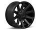 Fuel Wheels Contra Satin Black 6-Lug Wheel; 20x10; -19mm Offset (07-13 Silverado 1500)