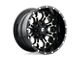 Fuel Wheels Crush Gloss Machined Double Dark Tint 6-Lug Wheel; 17x9; -12mm Offset (07-13 Silverado 1500)