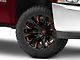 Fuel Wheels Flame Gloss Black Milled with Red Accents 6-Lug Wheel; 20x9; 20mm Offset (07-13 Silverado 1500)