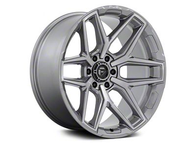 Fuel Wheels Fusion Forged Flux Platinum 6-Lug Wheel; 17x9; 1mm Offset (07-13 Silverado 1500)