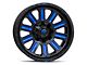 Fuel Wheels Hardline Gloss Black with Blue Tinted Clear 6-Lug Wheel; 20x9; 20mm Offset (07-13 Silverado 1500)