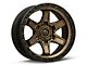 Fuel Wheels Kicker Matte Bronze with Black Bead Ring 6-Lug Wheel; 17x9; -12mm Offset (07-13 Silverado 1500)