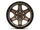 Fuel Wheels Kicker Matte Bronze with Black Bead Ring 6-Lug Wheel; 17x9; 1mm Offset (07-13 Silverado 1500)