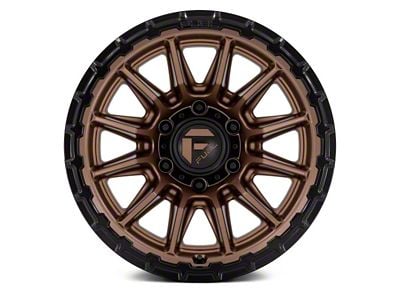 Fuel Wheels Piston Matte Bronze with Gloss Black Lip 6-Lug Wheel; 17x9; -12mm Offset (07-13 Silverado 1500)