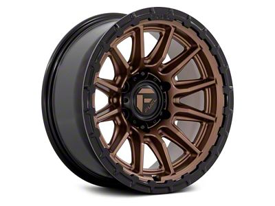 Fuel Wheels Piston Matte Bronze with Gloss Black Lip 6-Lug Wheel; 20x10; -18mm Offset (07-13 Silverado 1500)