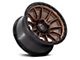 Fuel Wheels Piston Matte Bronze with Gloss Black Lip 6-Lug Wheel; 20x10; -18mm Offset (07-13 Silverado 1500)