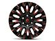 Fuel Wheels Quake Gloss Black Milled with Red Tint 6-Lug Wheel; 18x9; 1mm Offset (07-13 Silverado 1500)