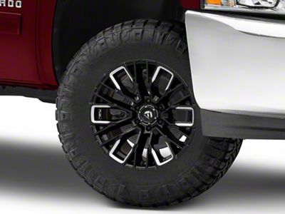 Fuel Wheels Rebar Gloss Black Milled 6-Lug Wheel; 17x9; -12mm Offset (07-13 Silverado 1500)