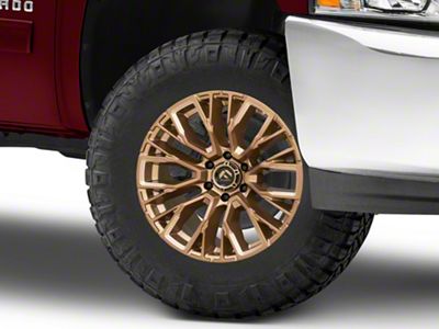 Fuel Wheels Rebar Platinum Bronze Milled 6-Lug Wheel; 17x9; -12mm Offset (07-13 Silverado 1500)