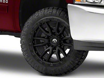 Fuel Wheels Rebel Matte Black 6-Lug Wheel; 22x9; 20mm Offset (07-13 Silverado 1500)