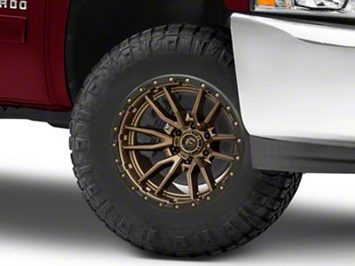 Fuel Wheels Rebel Matte Bronze 6-Lug Wheel; 20x10; -18mm Offset (07-13 Silverado 1500)