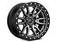 Fuel Wheels Rebel Matte Gunmetal with Black Bead Ring 6-Lug Wheel; 17x9; 1mm Offset (07-13 Silverado 1500)