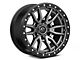 Fuel Wheels Rebel Matte Gunmetal with Black Bead Ring 6-Lug Wheel; 18x9; 1mm Offset (07-13 Silverado 1500)