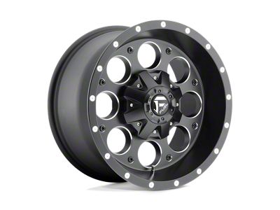 Fuel Wheels Revolver Matte Black Milled 6-Lug Wheel; 17x9; -12mm Offset (07-13 Silverado 1500)