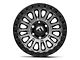 Fuel Wheels Rincon Matte Gunmetal with Matte Black Lip 6-Lug Wheel; 17x9; 1mm Offset (07-13 Silverado 1500)