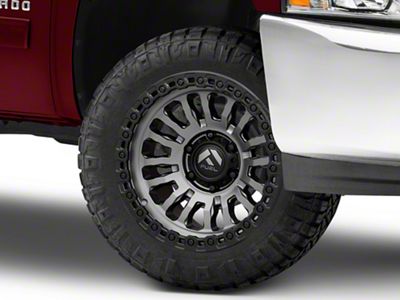 Fuel Wheels Rincon Matte Gunmetal with Matte Black Lip 6-Lug Wheel; 20x9; 20mm Offset (07-13 Silverado 1500)