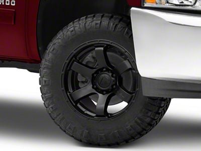 Fuel Wheels Rush Satin Black 6-Lug Wheel; 18x9; 1mm Offset (07-13 Silverado 1500)