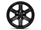 Fuel Wheels Rush Satin Black 6-Lug Wheel; 18x9; 1mm Offset (07-13 Silverado 1500)