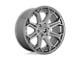 Fuel Wheels Siege Brushed Gunmetal with Tinted Clear 6-Lug Wheel; 26x14; -75mm Offset (07-13 Silverado 1500)