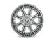 Fuel Wheels Siege Brushed Gunmetal with Tinted Clear 6-Lug Wheel; 26x14; -75mm Offset (07-13 Silverado 1500)