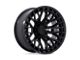 Fuel Wheels Sigma Blackout with Gloss Black Lip 6-Lug Wheel; 17x9; 1mm Offset (07-13 Silverado 1500)