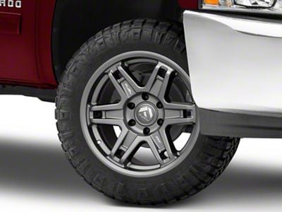 Fuel Wheels Slayer Matte Gunmetal 6-Lug Wheel; 20x9; 1mm Offset (07-13 Silverado 1500)