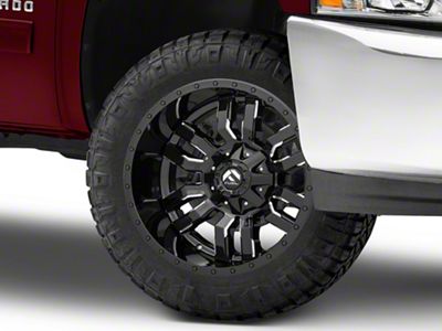 Fuel Wheels Sledge Gloss Black Milled 6-Lug Wheel; 20x9; 20mm Offset (07-13 Silverado 1500)