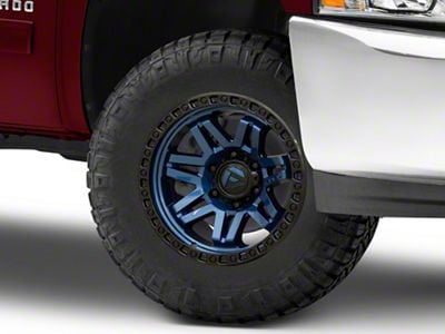 Fuel Wheels Syndicate Dark Blue with Black Ring 6-Lug Wheel; 17x9; -12mm Offset (07-13 Silverado 1500)