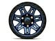 Fuel Wheels Syndicate Dark Blue with Black Ring 6-Lug Wheel; 17x9; 1mm Offset (07-13 Silverado 1500)