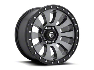 Fuel Wheels Tactic Matte Gunmetal with Black Bead Ring 6-Lug Wheel; 18x9; 1mm Offset (07-13 Silverado 1500)