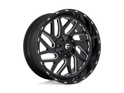 Fuel Wheels Triton Gloss Black Milled 6-Lug Wheel; 22x10; -19mm Offset (07-13 Silverado 1500)