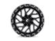 Fuel Wheels Triton Gloss Black Milled 6-Lug Wheel; 22x9.5; 19mm Offset (07-13 Silverado 1500)