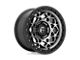 Fuel Wheels Unit Gunmetal with Matte Black Ring 6-Lug Wheel; 17x9; -12mm Offset (07-13 Silverado 1500)