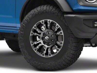 Fuel Wheels Vapor Matte Black Double Dark Tint 6-Lug Wheel; 17x9; 20mm Offset (07-13 Silverado 1500)