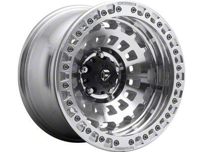 Fuel Wheels Zephyr Beadlock Gloss Machined 6-Lug Wheel; 17x9; -15mm Offset (07-13 Silverado 1500)