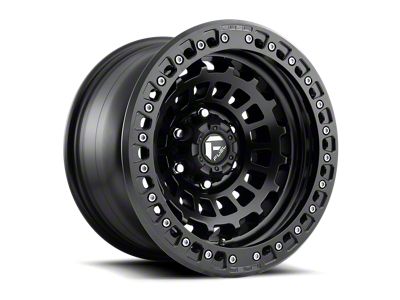 Fuel Wheels Zephyr Beadlock Matte Black 6-Lug Wheel; 17x9; -15mm Offset (07-13 Silverado 1500)