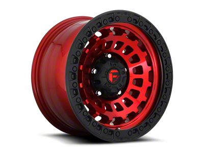 Fuel Wheels Zephyr Candy Red with Black Bead Ring 6-Lug Wheel; 18x9; -12mm Offset (07-13 Silverado 1500)