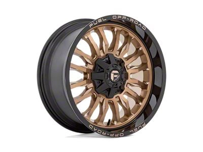 Fuel Wheels Arc Platinum Bronze with Black Lip 8-Lug Wheel; 22x12; -44mm Offset (11-14 Silverado 2500 HD)