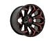 Fuel Wheels Assault Matte Black Red Milled 8-Lug Wheel; 20x10; -18mm Offset (07-14 Silverado 2500 HD)