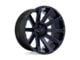 Fuel Wheels Contra Gloss Black with Blue Tinted Clear 8-Lug Wheel; 24x14; -75mm Offset (11-14 Silverado 2500 HD)