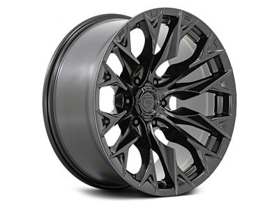 Fuel Wheels Flame Blackout 8-Lug Wheel; 20x9; 1mm Offset (11-14 Silverado 2500 HD)