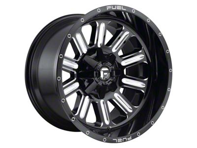 Fuel Wheels Hardline Gloss Black Milled 8-Lug Wheel; 18x9; 1mm Offset (11-14 Silverado 2500 HD)